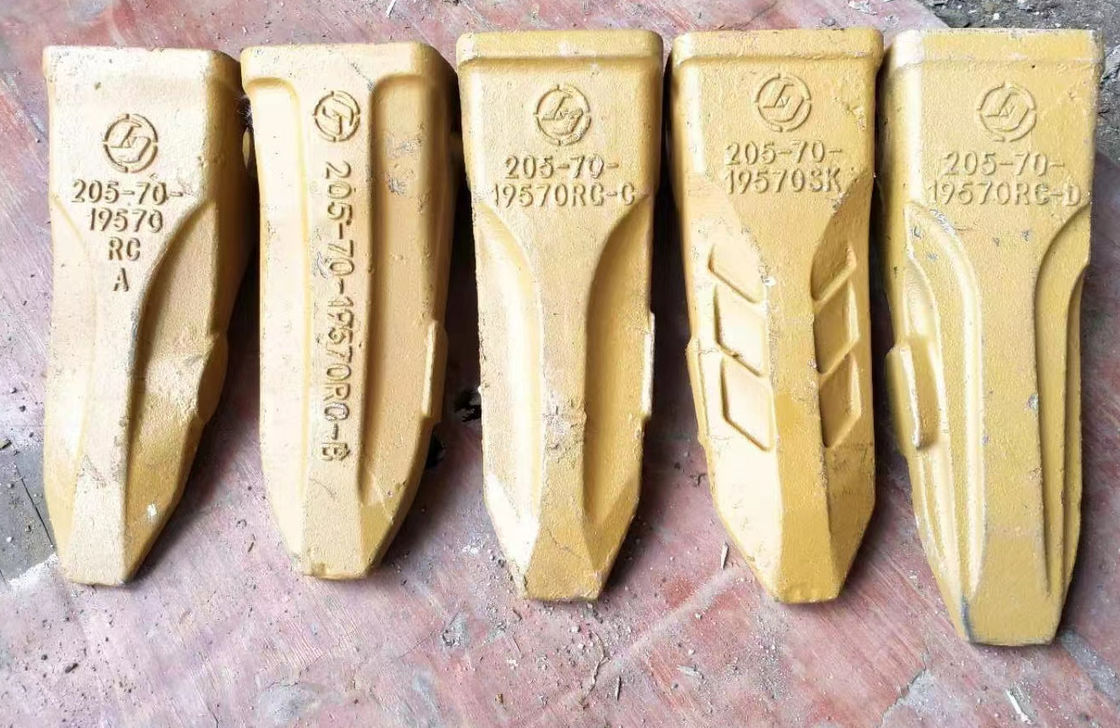 PC200 Excavator Rock Teeth Forged Casting 205-70-19570 برای ساخت و ساز