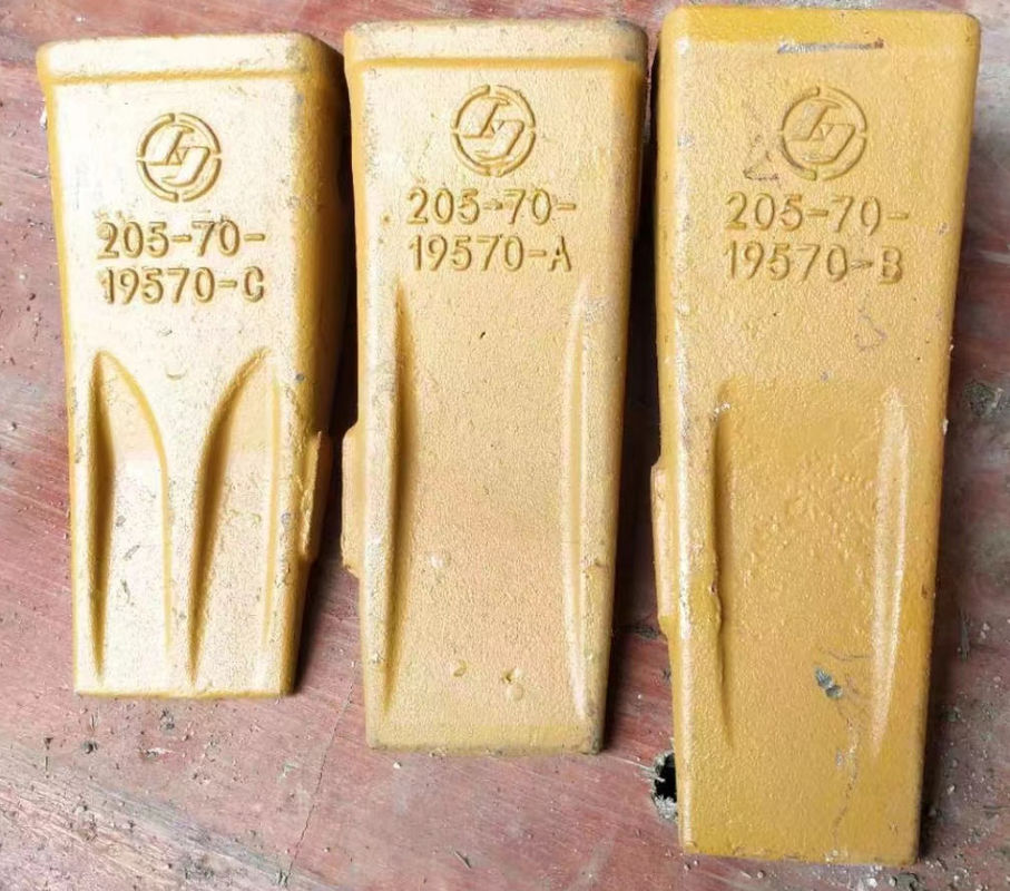 PC200 Excavator Rock Teeth Forged Casting 205-70-19570 برای ساخت و ساز