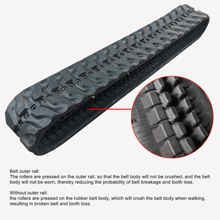 قطعات حفاری با کیفیت سفارشی سیستم ردیاب لاستیکی ارزان 180x60x37 ردیاب حفاری لاستیکی کوچک