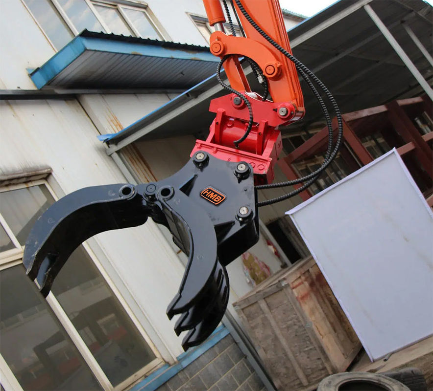 کاوشگر گرپل سطل هیدرولیک چوب گرپل 360 چوب گرفت و سنگ Excavator چرخش گرپل