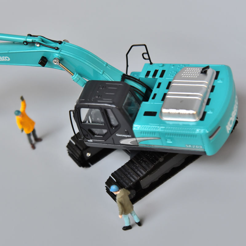 مدل حفاری فولاد شن SK200 مدل KOBELCO شبیه سازی اصلی آلیاژ فلزی دکوراسیون ماشین غیر اسباب بازی