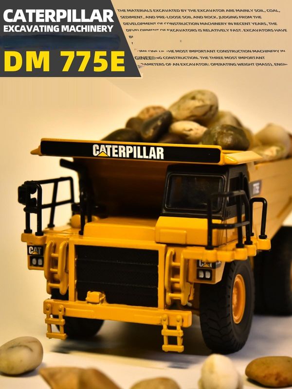 NORSCOT CAT775E کامیون کثافت 1/64 مقیاس آلیاژ مدل ماشین تزئینات جمع آوری شده