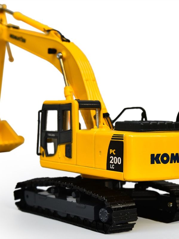 Komatsu PC200 Excavator 1/43 مقیاس مدل فلزی میله ای