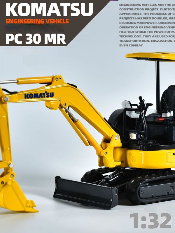 کاماتسو PC30MR مینی حفاری 1/32 مقیاس مدل فلزی ریخته شده