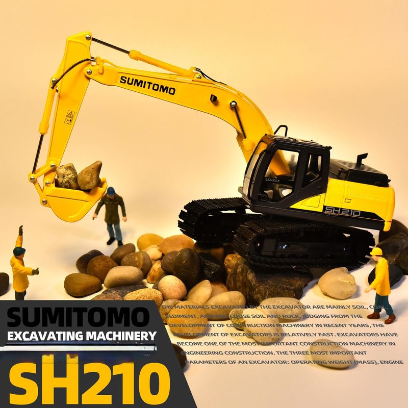 1:50 مدل SH210-6 مدل الایووی مدل SH210-6 کاوشگر اسباب بازی کوچک جمع آوری شده برای نمایش
