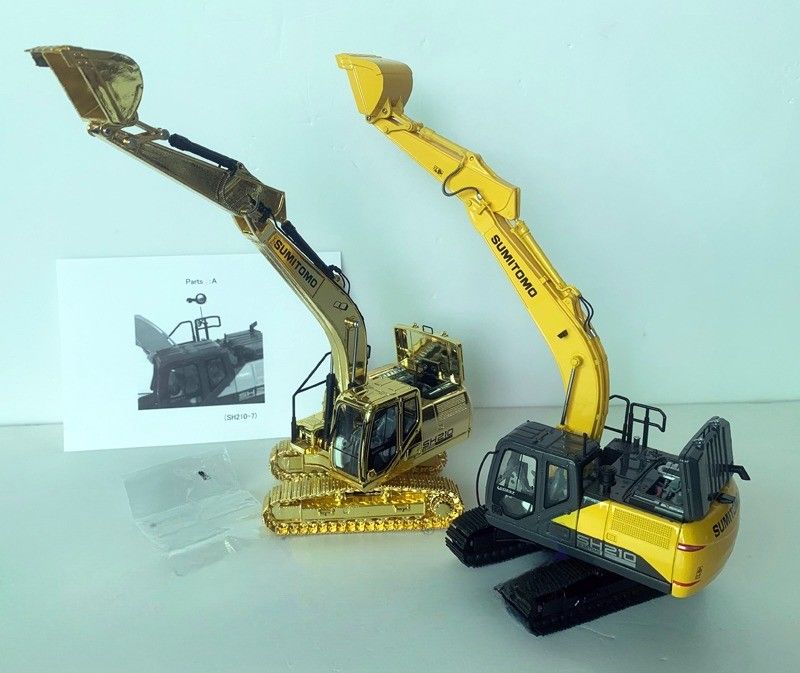 سامیتومو SH210-7 Excavator Alloy Diecast Model 1 50 مقیاس جمع آوری قابل ساخت