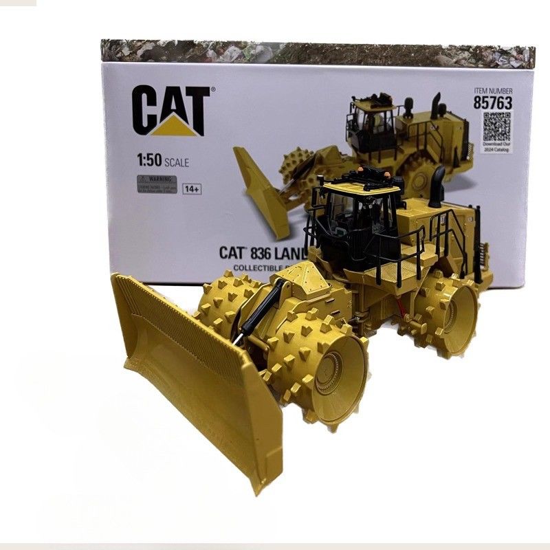 Caterpillar Cat 836 فشرده ساز محل دفن زباله 1/50 مقیاس ساختمانی از آلیاژ های ریخته شده مدل هنر 85763
