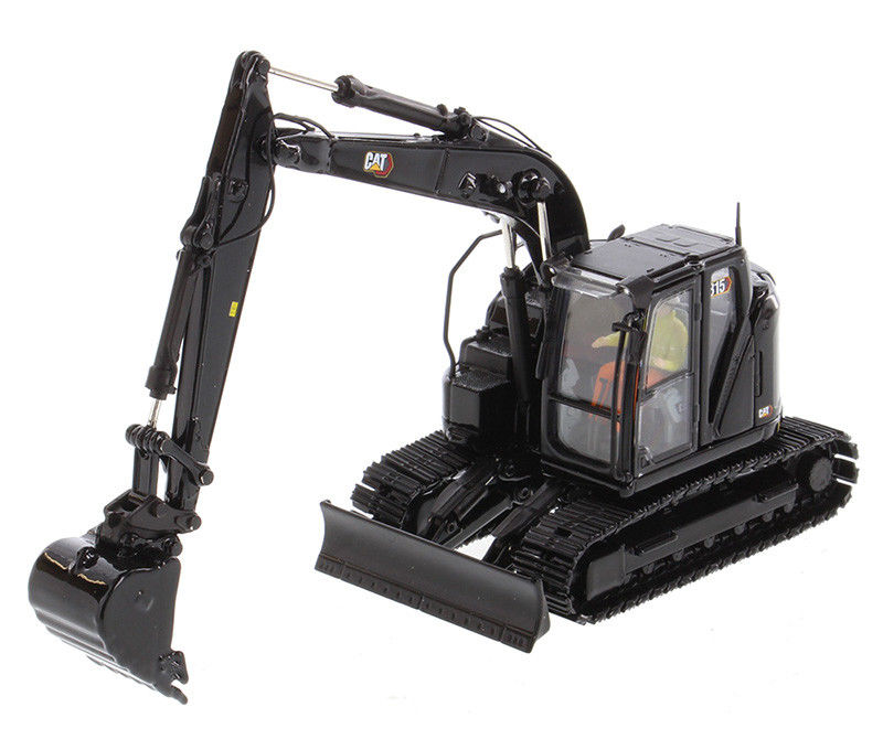 سیاه Caterpillar CAT 315 Excavator 1:50 مدل ریخته شده ماشین آلات مهندسی جمع آوری شده