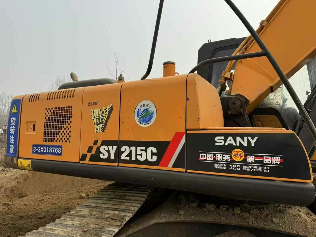 استفاده شده Sany SY215-9 Excavator Crawler ماشین ساخت و ساز سنگین عملکرد قابل اعتماد