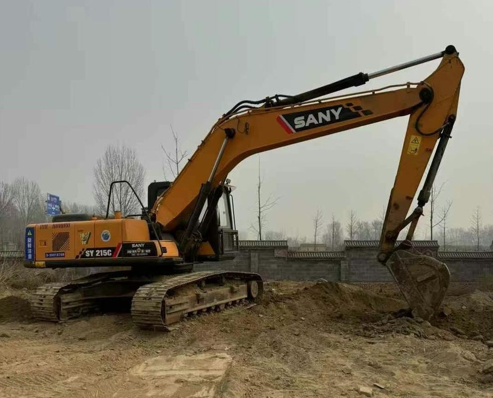 استفاده شده Sany SY215-9 Excavator Crawler ماشین ساخت و ساز سنگین عملکرد قابل اعتماد