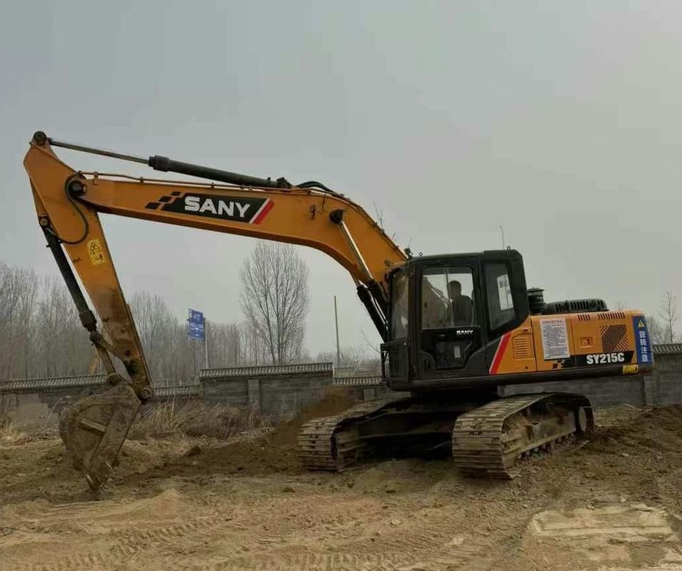 استفاده شده Sany SY215-9 Excavator Crawler ماشین ساخت و ساز سنگین عملکرد قابل اعتماد