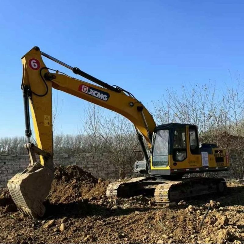 استفاده شده XCMG 215D 20 تن خزنده حفاری سنگین وظیفه صنعتی ساخت و ساز ماشین حفاری