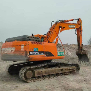 کیفیت استفاده شده Doosan DH220-9E 22Ton Excavator خدمات کامل تاریخچه معدن سازی ساخت و ساز زمین