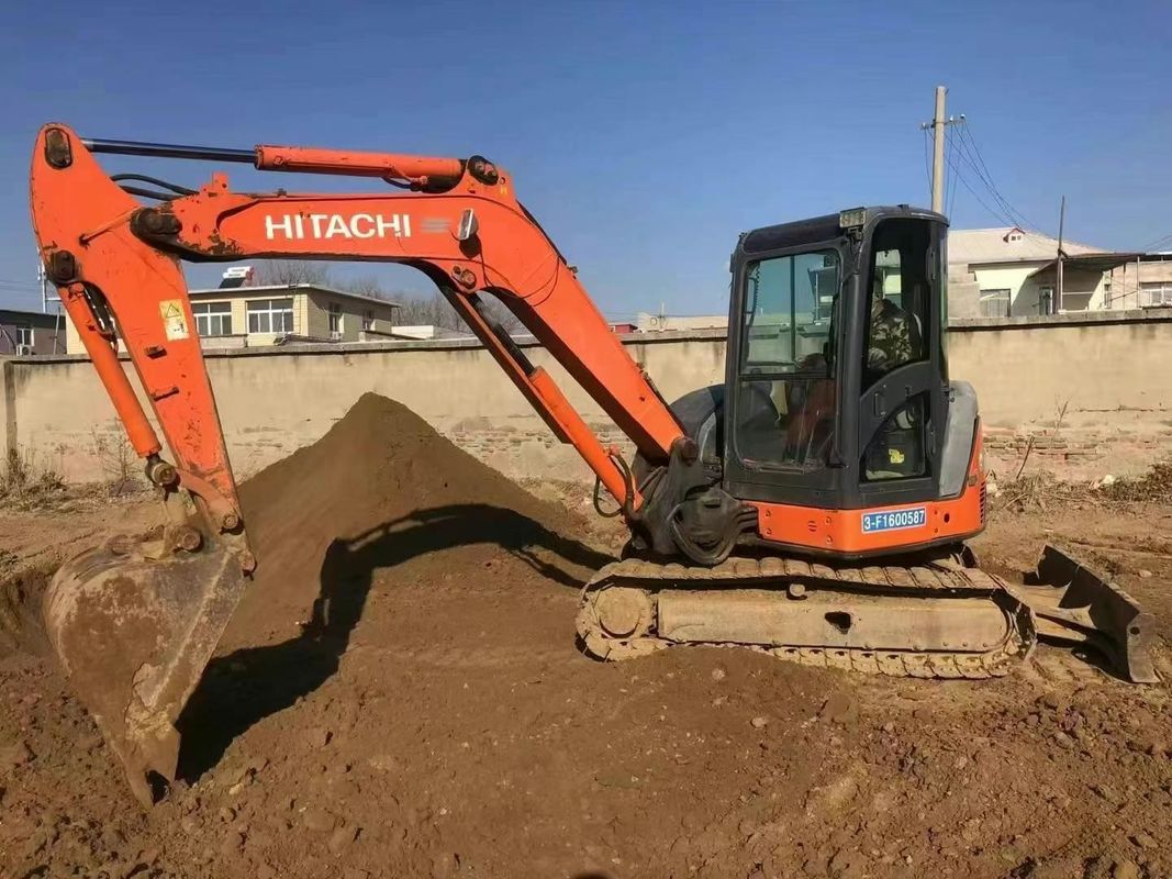 استفاده شده Hitachi ZX65U مینی حفاری 6.5 تن ساعات کم برای ساخت و ساز استفاده از زمین شناسی