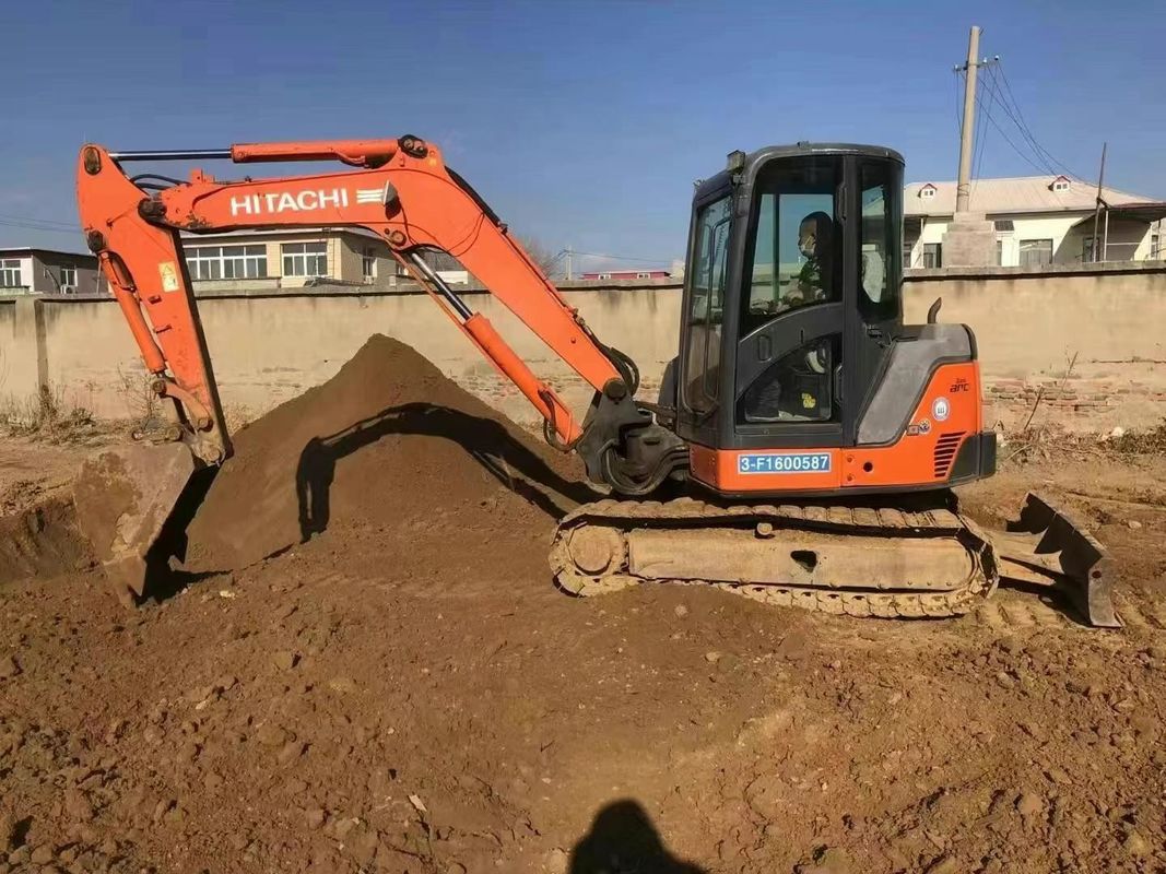 استفاده شده Hitachi ZX65U مینی حفاری 6.5 تن ساعات کم برای ساخت و ساز استفاده از زمین شناسی