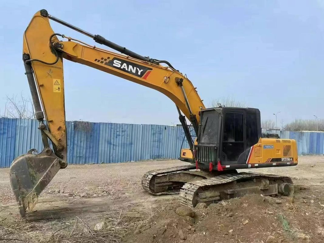 دستگاه حفاری استفاده شده SANY SY215C 21.5 تن برای معادن ساخت و ساز و تجهیزات حرکت زمین