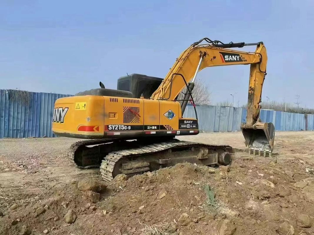 دستگاه حفاری استفاده شده SANY SY215C 21.5 تن برای معادن ساخت و ساز و تجهیزات حرکت زمین