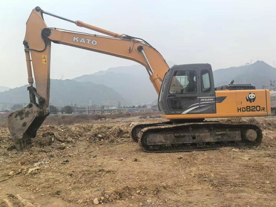 کاتو HD820R مینی حفاری استفاده شده 8 تن ظرفیت خدمات کامل CE ISO استفاده از زمین شناسی