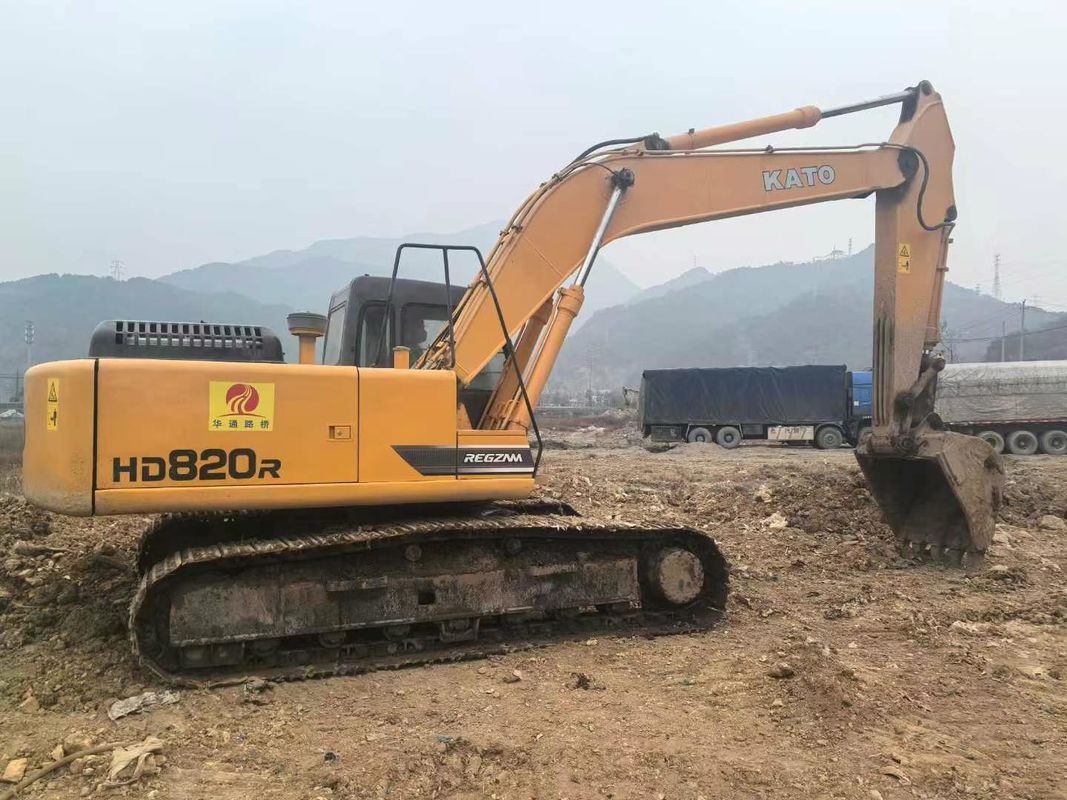 کاتو HD820R مینی حفاری استفاده شده 8 تن ظرفیت خدمات کامل CE ISO استفاده از زمین شناسی