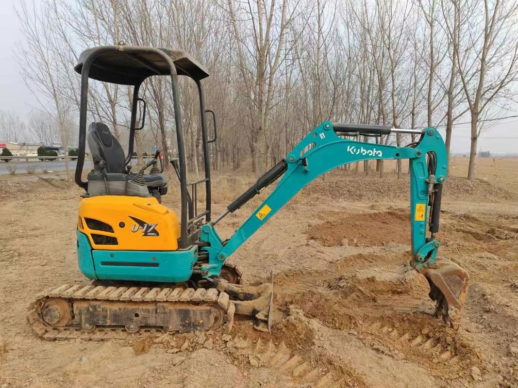 کوباتا U17 مینی Excavator استفاده شده 1.7 تن خوب نگهداری شده CE ISO برای استفاده از زمین شناسی