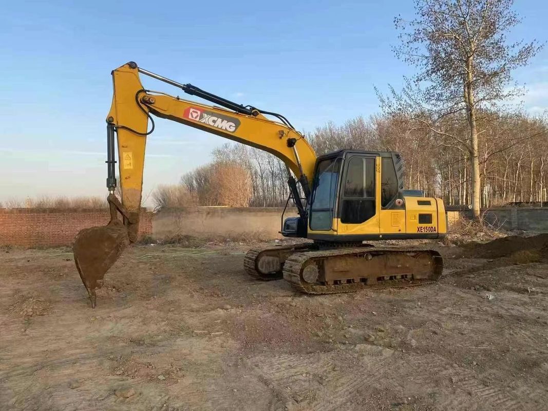 XCMG XE150DA Excavator استفاده شده 15 تن ماشین سنگین برای ساخت و ساز معدن زمین