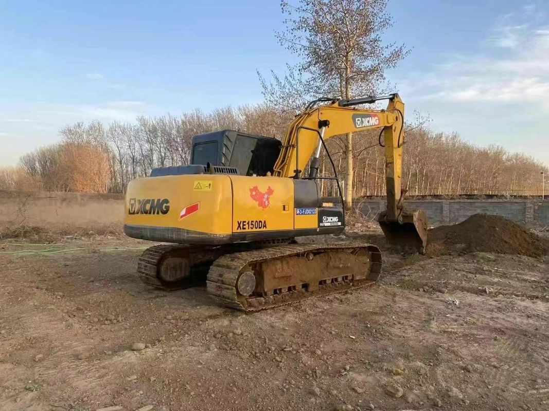 XCMG XE150DA Excavator استفاده شده 15 تن ماشین سنگین برای ساخت و ساز معدن زمین