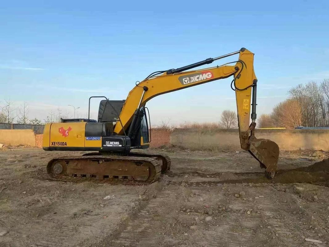 XCMG XE150DA Excavator استفاده شده 15 تن ماشین سنگین برای ساخت و ساز معدن زمین