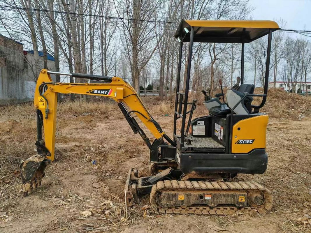 ساني SY16C 1.6T Mini Excavator استفاده شده خدمات کامل ایده آل برای کار منظره سازی و خدمات عمومی