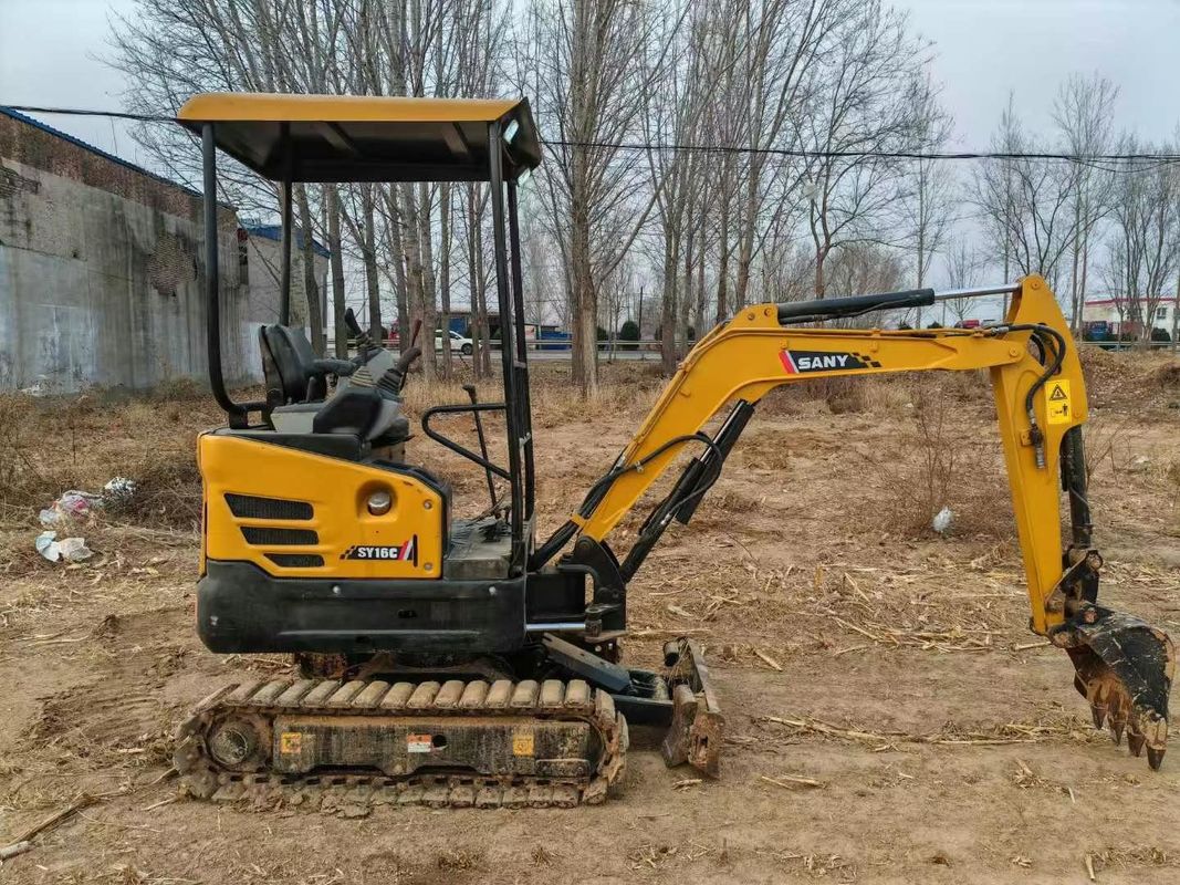 ساني SY16C 1.6T Mini Excavator استفاده شده خدمات کامل ایده آل برای کار منظره سازی و خدمات عمومی