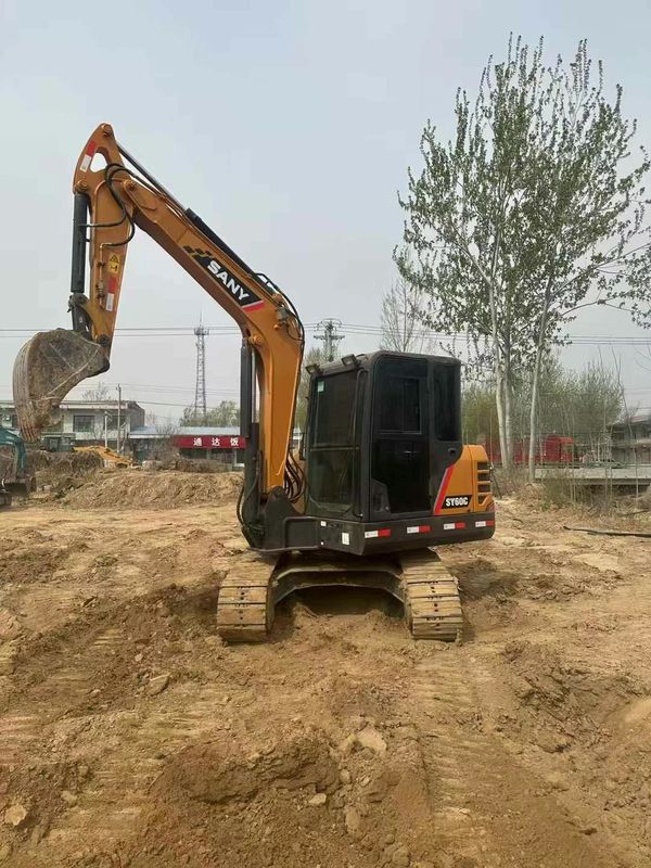 استفاده شده Sany 60C Excavator ساعات کم ارزش عالی حالت خوب آماده صادرات