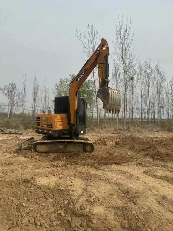استفاده شده Sany 60C Excavator ساعات کم ارزش عالی حالت خوب آماده صادرات