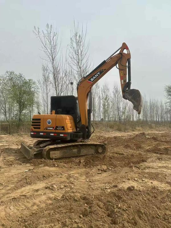 استفاده شده Sany 60C Excavator ساعات کم ارزش عالی حالت خوب آماده صادرات