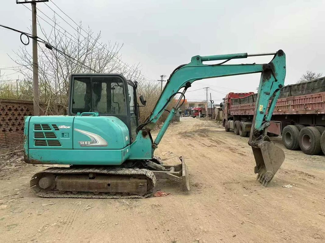 ماشین حفاری استفاده شده کوبلکو SK60-8 حالت خوب ماشین حفاری دست دوم برای فروش
