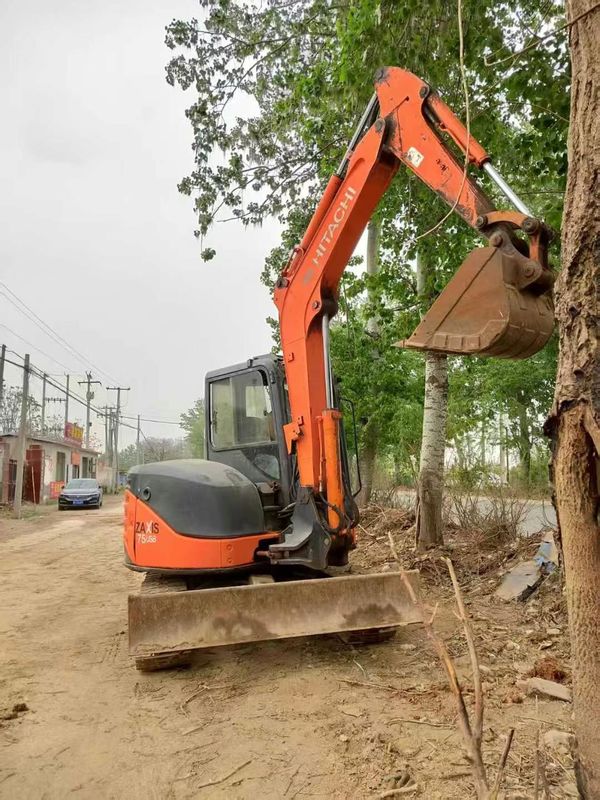استفاده شده هیتاچی ZX75-آمریکا Excavator 7.5 تن مینی Excaver ماشین ساخت آماده کار