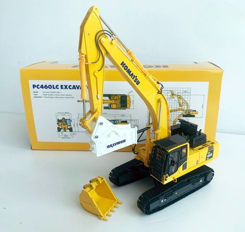 Komatsu PC460LC-8 1/50 مدل حفاری آلیاژ ریخته شده با شکاف هیدرولیک قابل جمع آوری