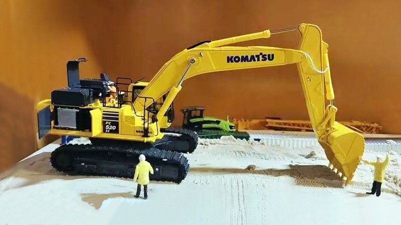 1/43 مقیاس کاماتسو PC520LC-11M0 آلیاژ مدل Excavator Die-Cast - مجوز جمع آوری