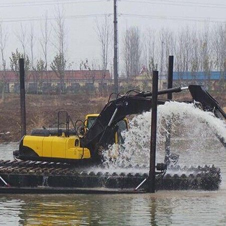 چین OEM ریل های لاستیکی شاسی ربات حفاری آمفیبی پونتون زیرروی برای فروش