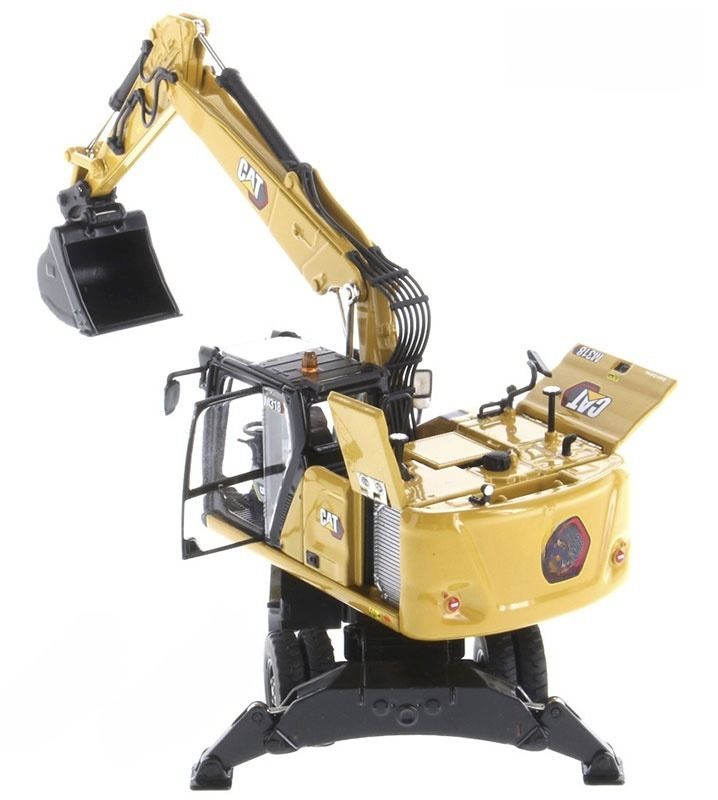 1/50 مقیاس Diecast Masters M318 Excavator چرخ دار DM ساخت و ساز آلیاژ Excaver مدل 85956