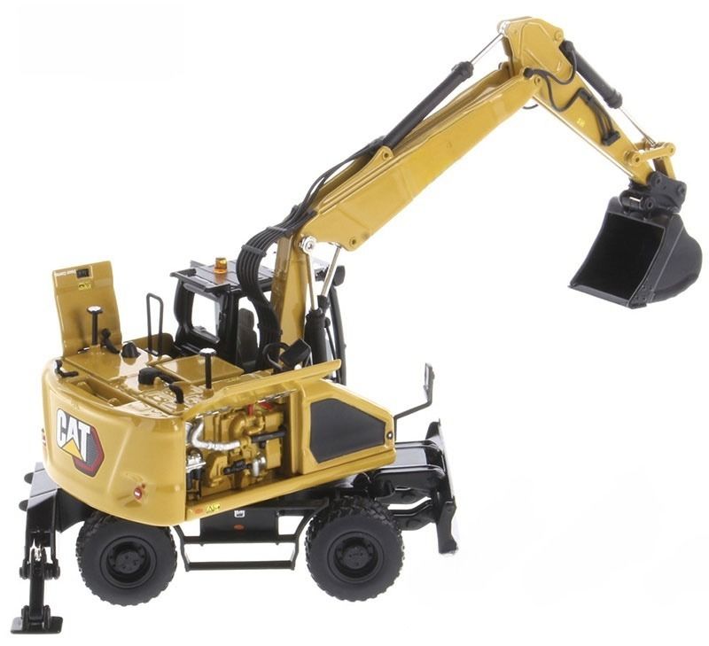 1/50 مقیاس Diecast Masters M318 Excavator چرخ دار DM ساخت و ساز آلیاژ Excaver مدل 85956