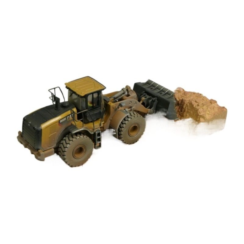 DM 1:50 Diecast Masters 966M Loader Muddy Weathered Version Engineering Vehicle Model 85703