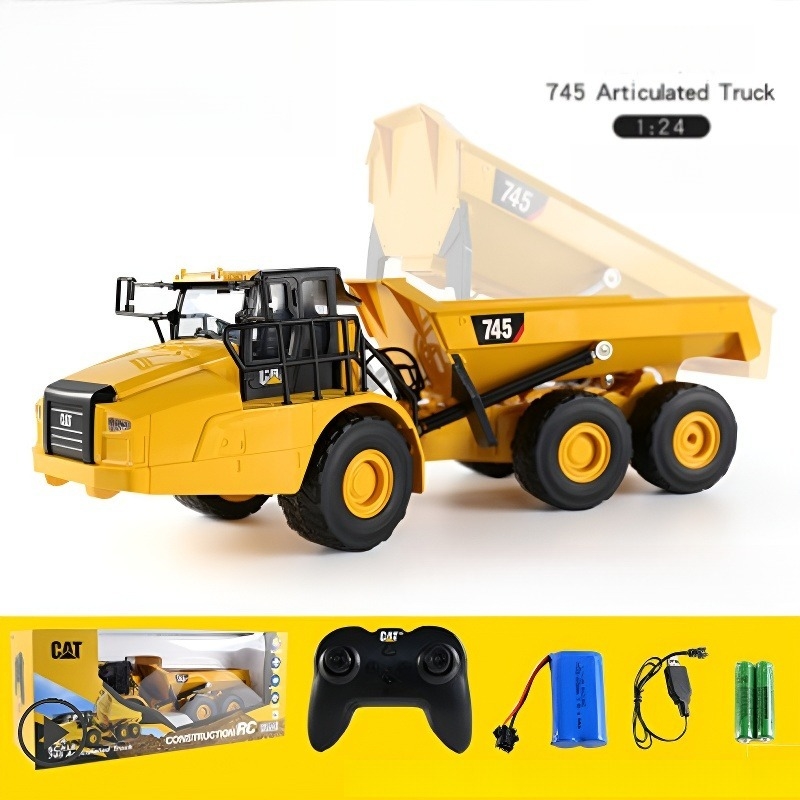 745 Electric Dump Truck 1:24 Scale Remote Control Simulation Children's Toy 25004