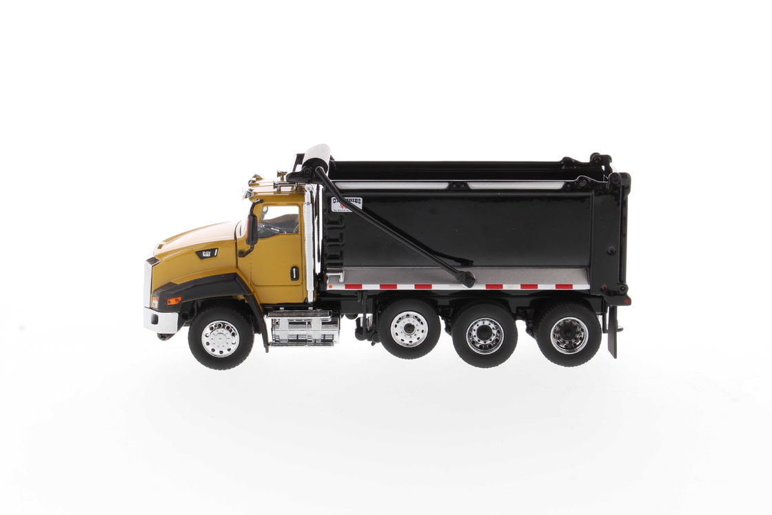 DM 1:50 گربه CT660 Day Cab کامیون کمپرسی اتوماتیک زرد مدل آلیاژی 85668
