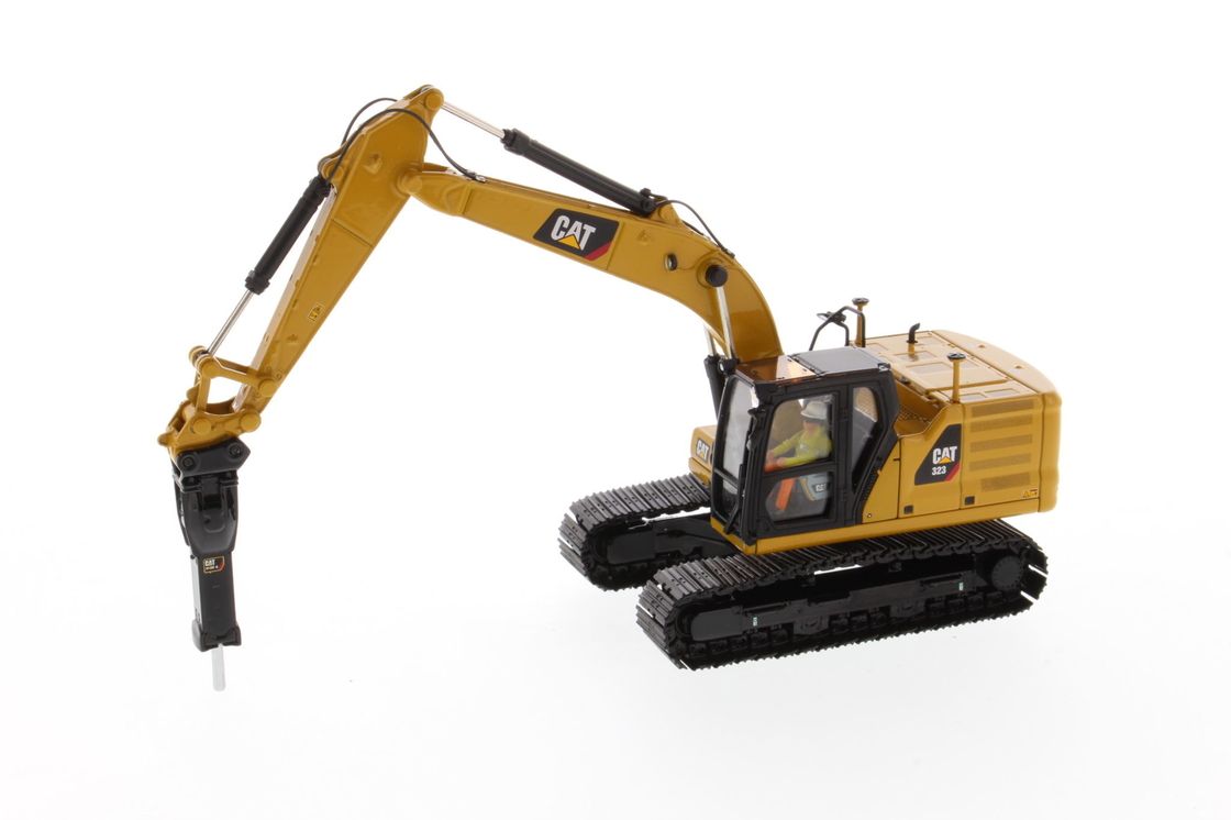 DM 1:50 گربه 323 با ابزار کار مدل ماشین مهندسی بیل مکانیکی دایکست 85657