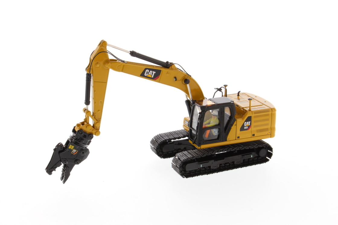 DM 1:50 گربه 323 با ابزار کار مدل ماشین مهندسی بیل مکانیکی دایکست 85657