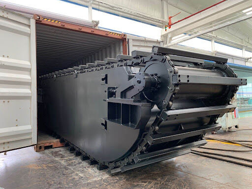 40 تن حفاری آمفیبیو باتلاق بوگی حفاری تالاب با پونتون شناور