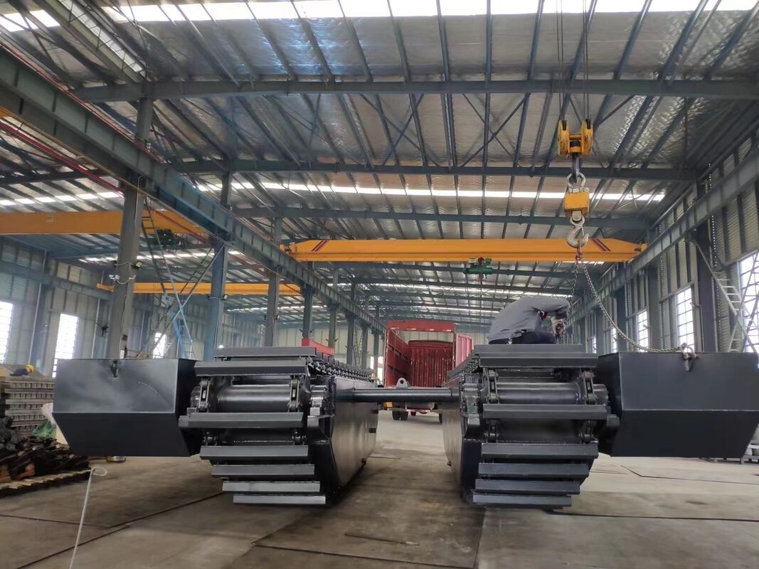 تامین کننده شناور زیربندی دوزیست سفارشی بیل مکانیکی برای تجهیزات کار در زمین های مرطوب و آب